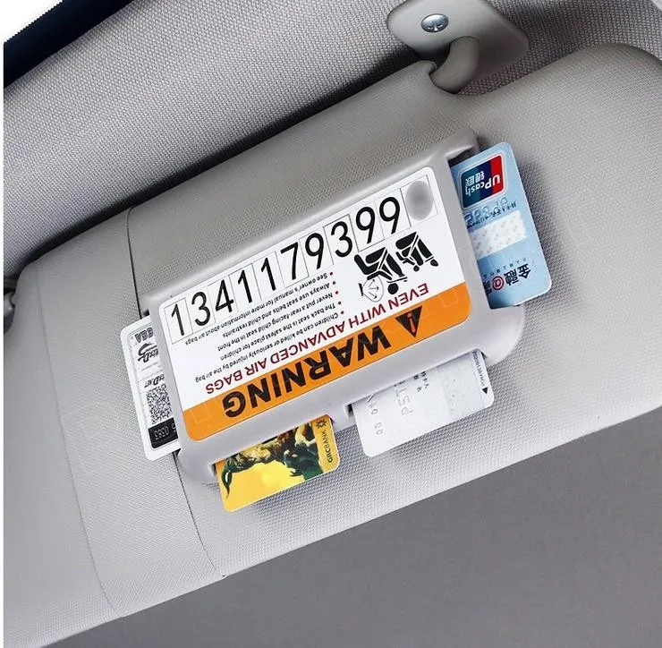 Распродажа Лучшая цена 3 цвета на выбор ABS Солнцезащитная плата клипса для карт