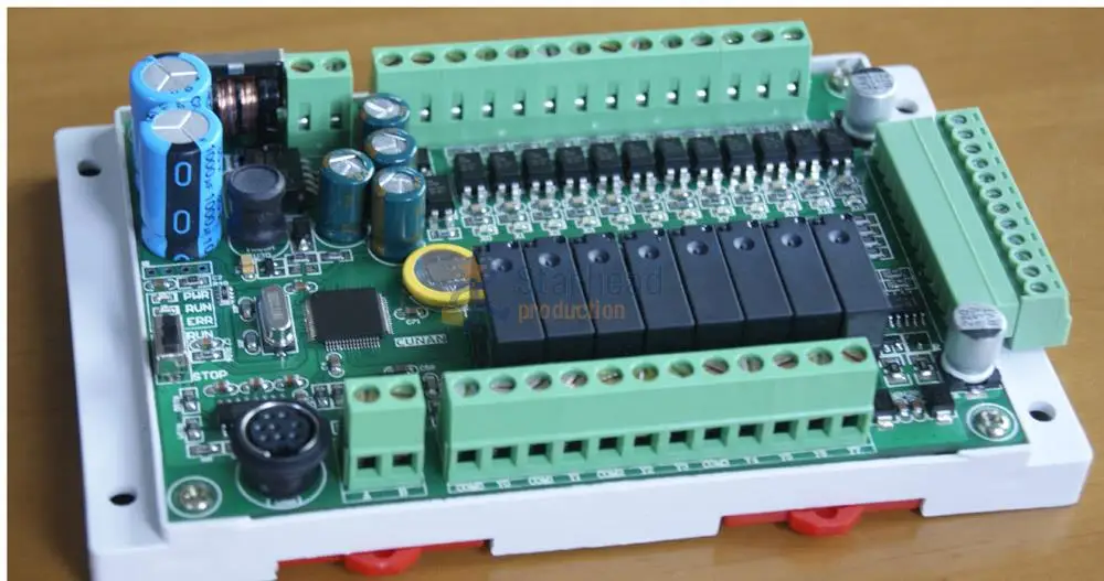 Плата модуля FX1S 20MR/MT 4AD2DA часы Modbus 24 В постоянного тока для Mitsubishi PLC релейный или
