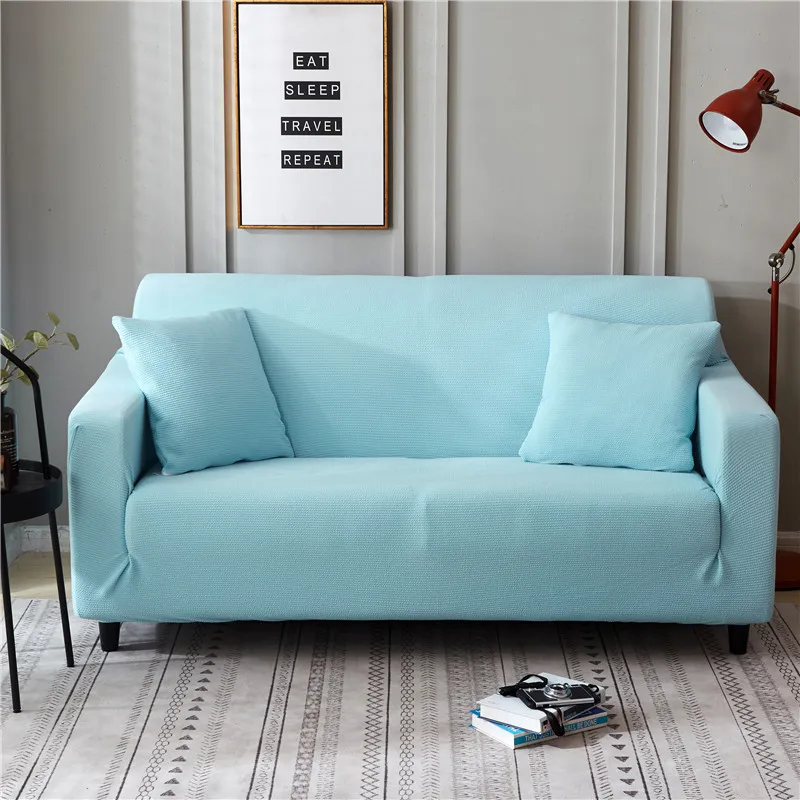 

Solid Color Spandex Stretch Sofa Cover Protective Slipcovers Removable Elastic All-inclusive Couch Seat for Home Living Decor