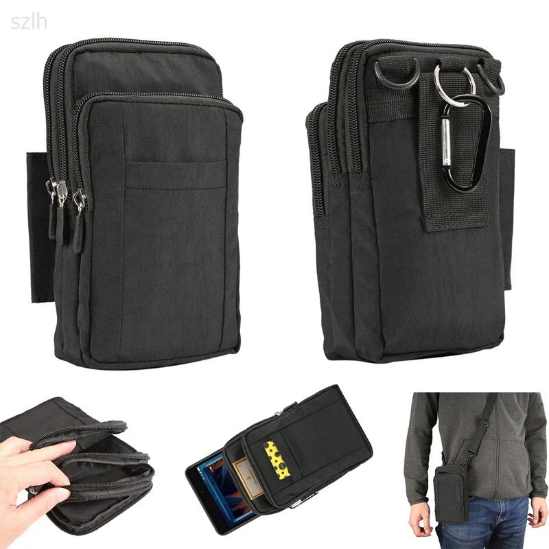 5&quot- 7&quot Nylon Universal Shoulder Bag for Oukitel K7 /K7 Power Climbing Waist Pouch Pocket K10000 Mix k8 WP5000 | Мобильные