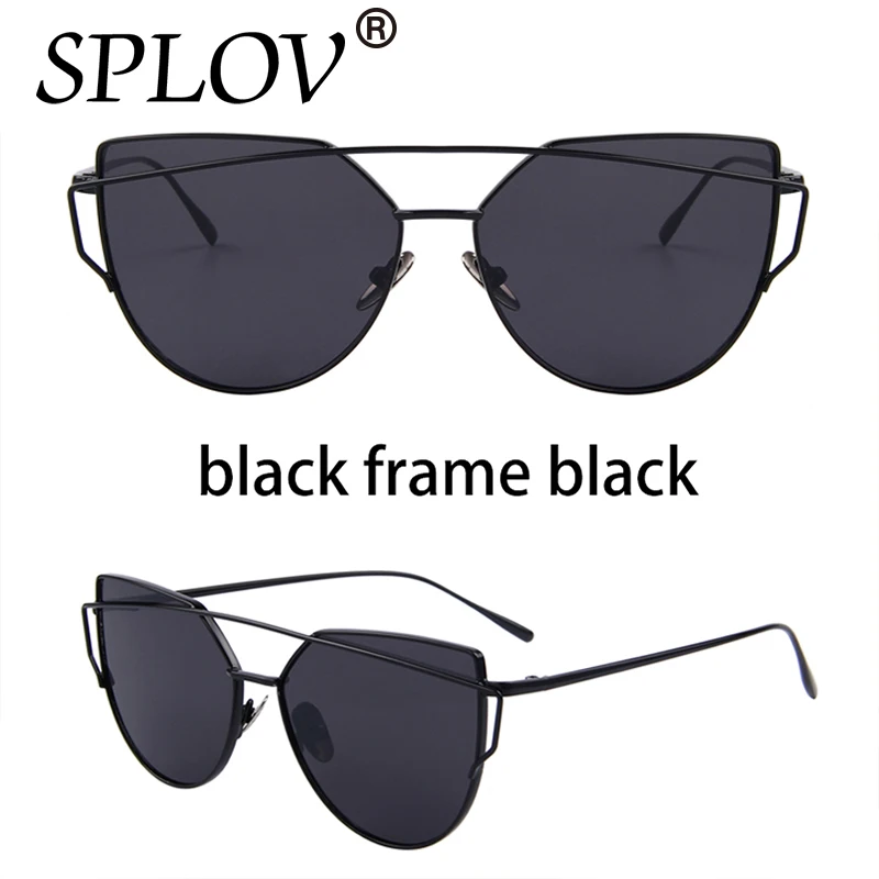 SPLOV 2018 Модные солнцезащитные очки кошачий глаз женские брендовые дизайнерские