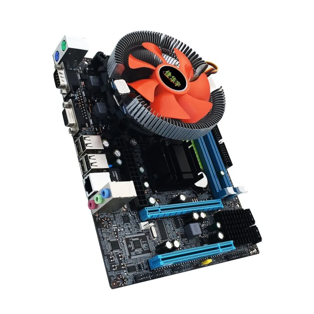 G31 Настольный ПК основная плата LGA 775 двухъядерный E5700 комбинированный набор 3,0G процессор+ 2G DDR2 Память+ бесшумный вентилятор материнская плата компьютера