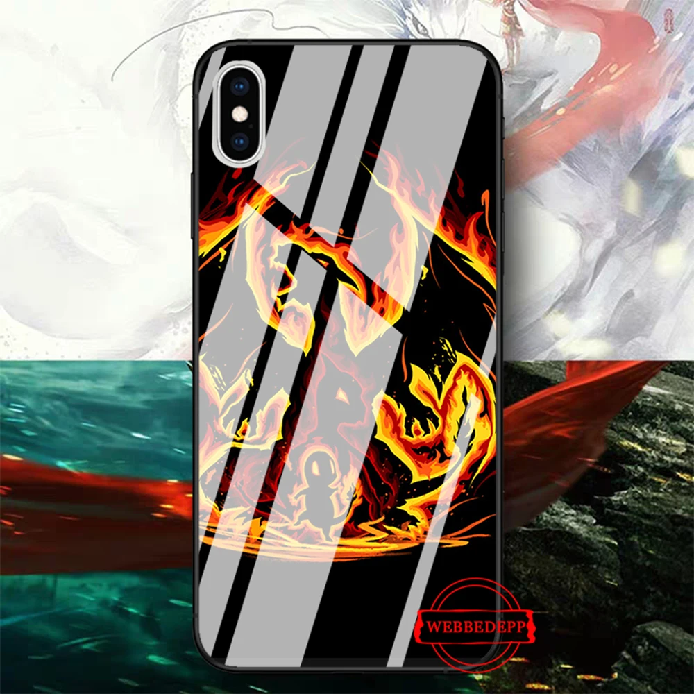TG6 Мультяшные Покемоны eevee pika стеклянный чехол для телефона для Apple iPhone 11 Pro X XS Max 6 6S 7 8 Plus 5 5S SE - Цвет: TG6