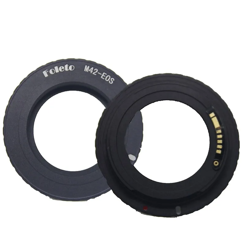 Адаптер для объектива Foleto Electronic AF Confirm M42 для Canon EOS 5D 7D 60D 50D 40D 500D 550D 600D Rebel T2i T3i 1100D (M42-E0S)