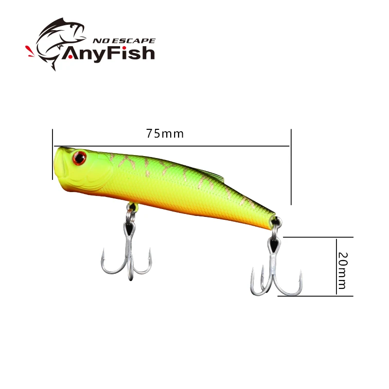 ANYFISH STAR POP75 плавающая приманка для рыбалки искусственная 7 5 см 9 г жесткая с 2