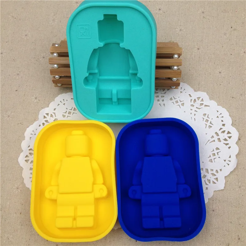 DIY Инструменты для украшения тортов из мастики 100% Еда grade силиконовые Lego формы