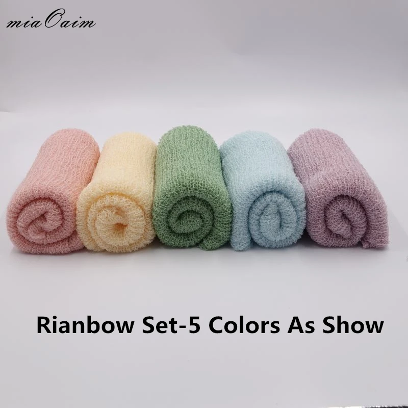 

Rainbow Newborn Wraps Photo prop Knitted Wrap Stretchy wrap Newborn Photography Prop Knitted photo prop Wrap Photo Accessories