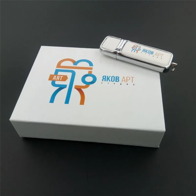 Exuanck индивидуальный логотип Usb 2 0 карты памяти кожаный + коробка с 4GB/8GB/16GB/32GB/64GB