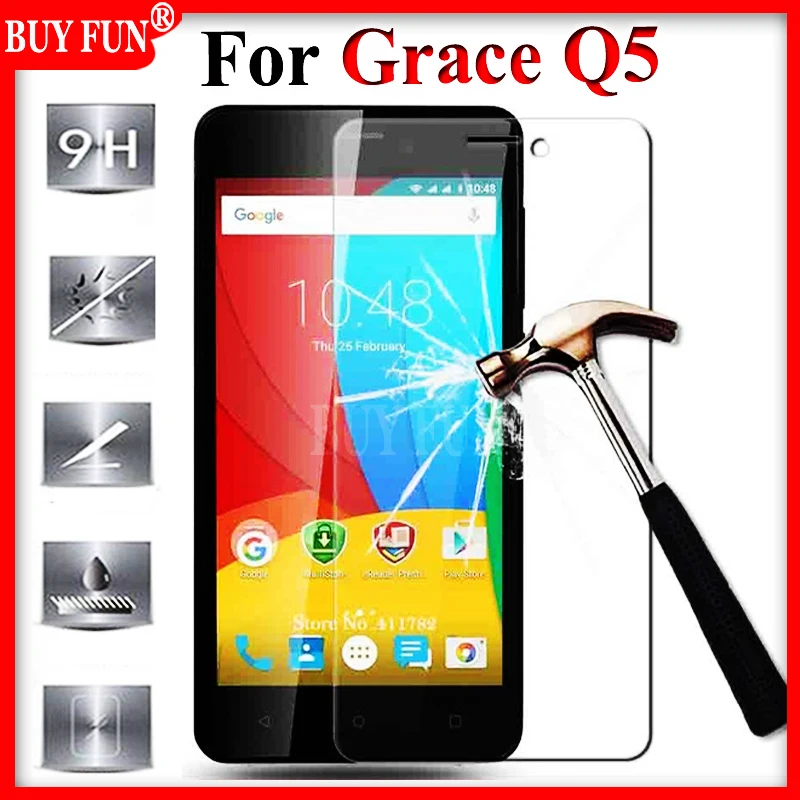 Для мобильного телефона Prestigio Q5 Стекло Экран протектор Закаленное для рrestigio Grace Q 5