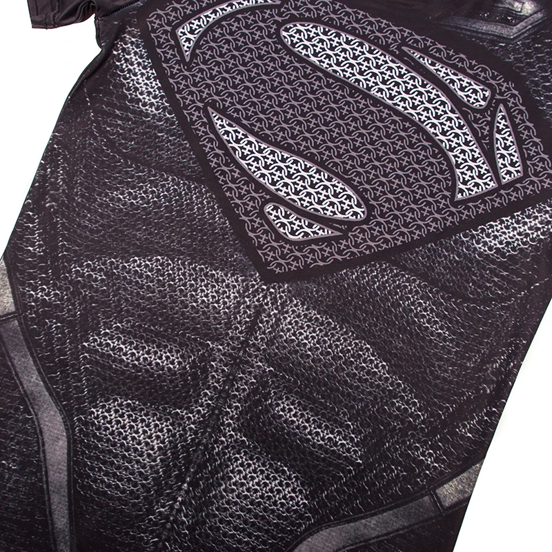 Мужская футболка для бега с коротким рукавом Superman Rashgard футбола компрессионные