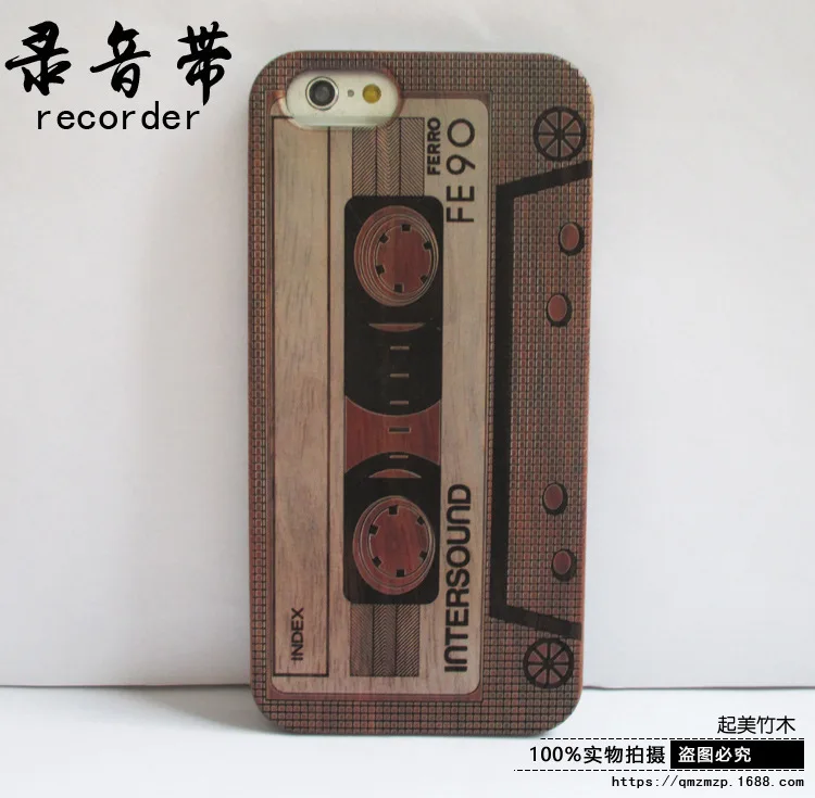 100% Natural Carving Case Для iPhone 7 6 6s плюс 5 5S SE Обложка Противоударный Чехол Стильный
