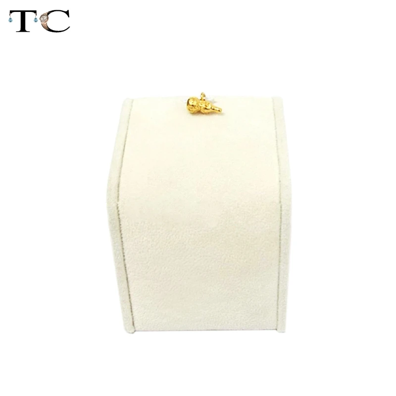 Высококачественный бежевый бархатный подвесной держатель для дисплея Подвеска