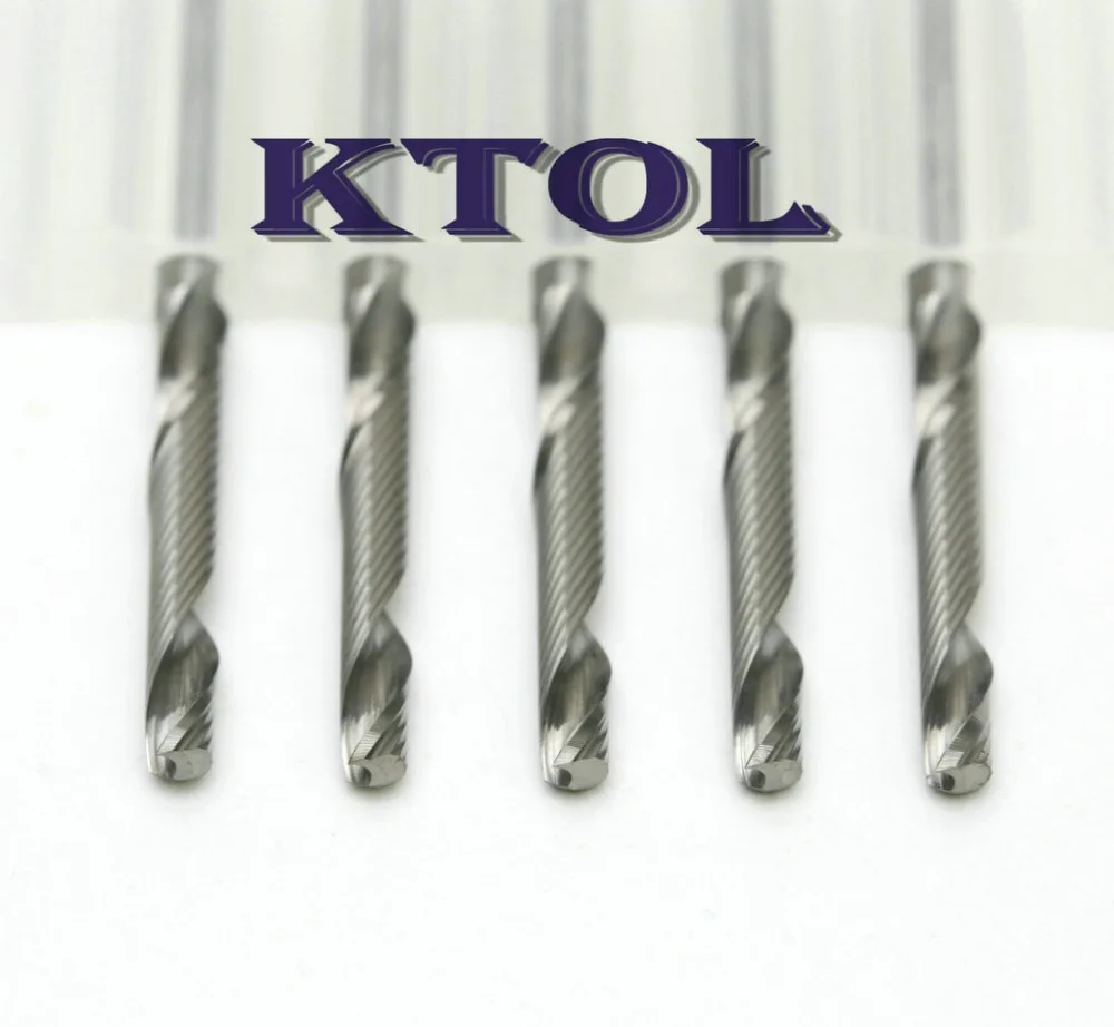 Custom 10pc 3.0*17MM Single Flute End Mill Carbide Cutters Engraving Bits CNC Router Tool for Acrylic Spiral Milling Cutter Bit |