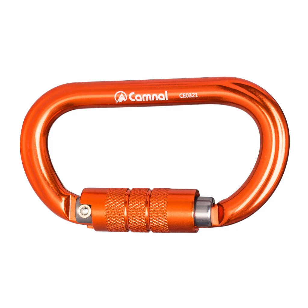 Высокопрочный дерево Arborist Karabiner 5 шт. 25KN алюминиевый карабин спасателя D типа авто замок альпинистский карабин