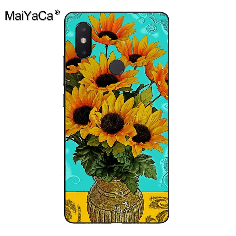 Красивый чехол MaiYaCa с подсолнухом Ван Гога для xiaomi mi 8 se 6 note2 note3 mix2 redmi 5 plus note4