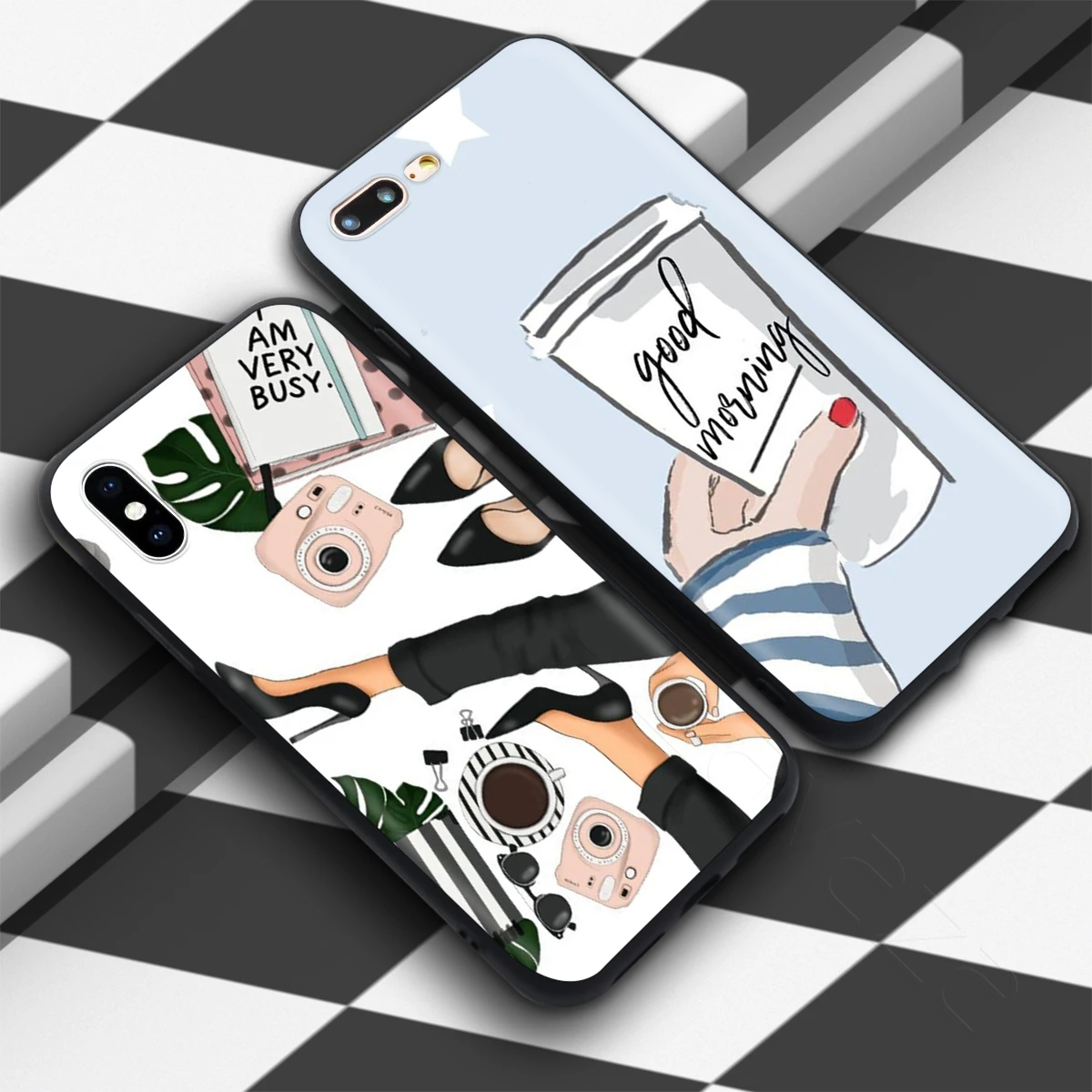 Lavaza Vogue Princess Girls Female Coffee Чехол для iPhone 12 mini 11 Pro XS Max XR X 8 7 6 6S Plus 5 5s se | Мобильные
