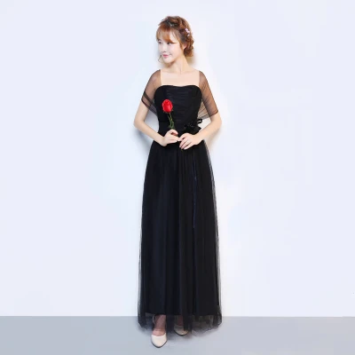 Платье подружки невесты SW0050 черное розовое синее зеленое красное|bridesmaid dresses|black