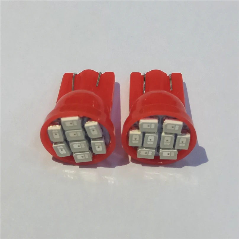 100 шт. автомобильные мигающие светодиодные лампы T10 8 smd 1206 светодиодов 8SMD