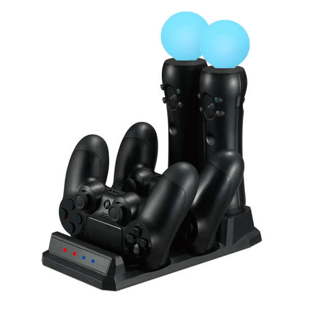 Зарядная док-станция Подставка для sony Playstation 4 PS4 Slim Pro PS Move Bluetooth беспроводные контроллеры зарядное устройство держатель для хранения