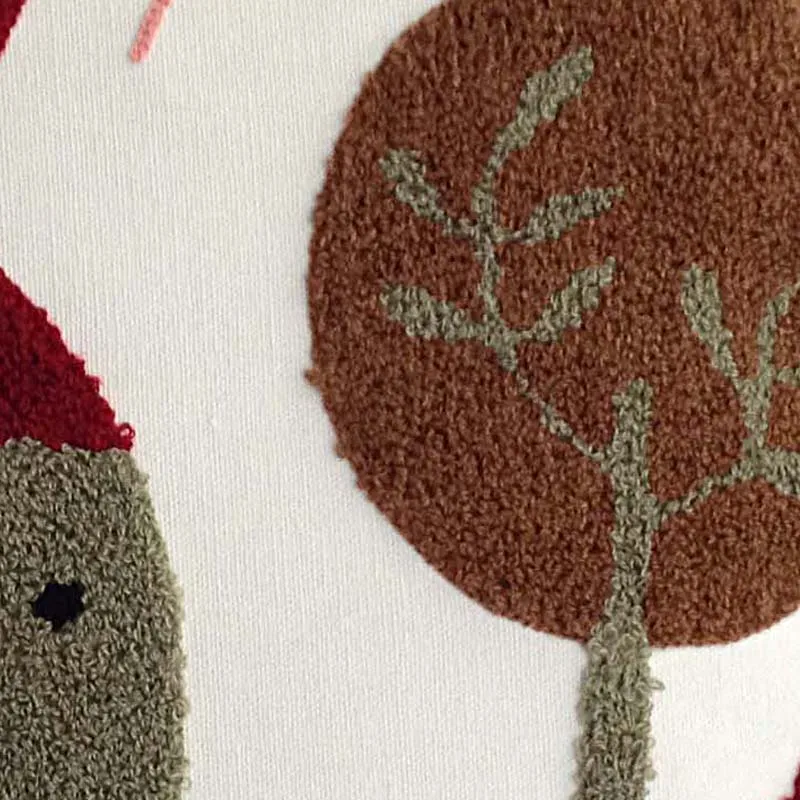 Хлопок Холст Детская Вышивка Чехол для подушки диван автомобиль на открытом