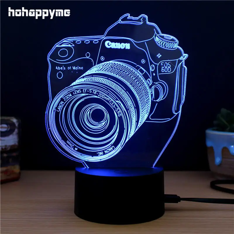 Камера 3D светодиодная световая вывеска акриловые светодиодные вывески домашний