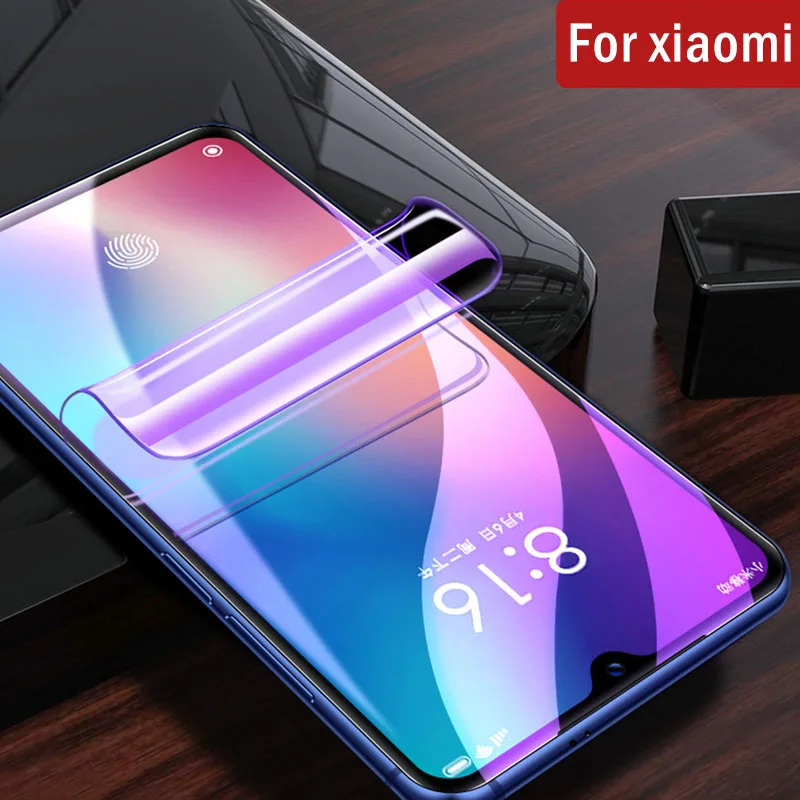 20D изогнутый экран протектор для Xiaomi mi 9 SE mi 8 lite Полное покрытие Гидрогелевая пленка для Xiao mi 9T A2 mi x 3 2s 2 A1 анти-синий светильник