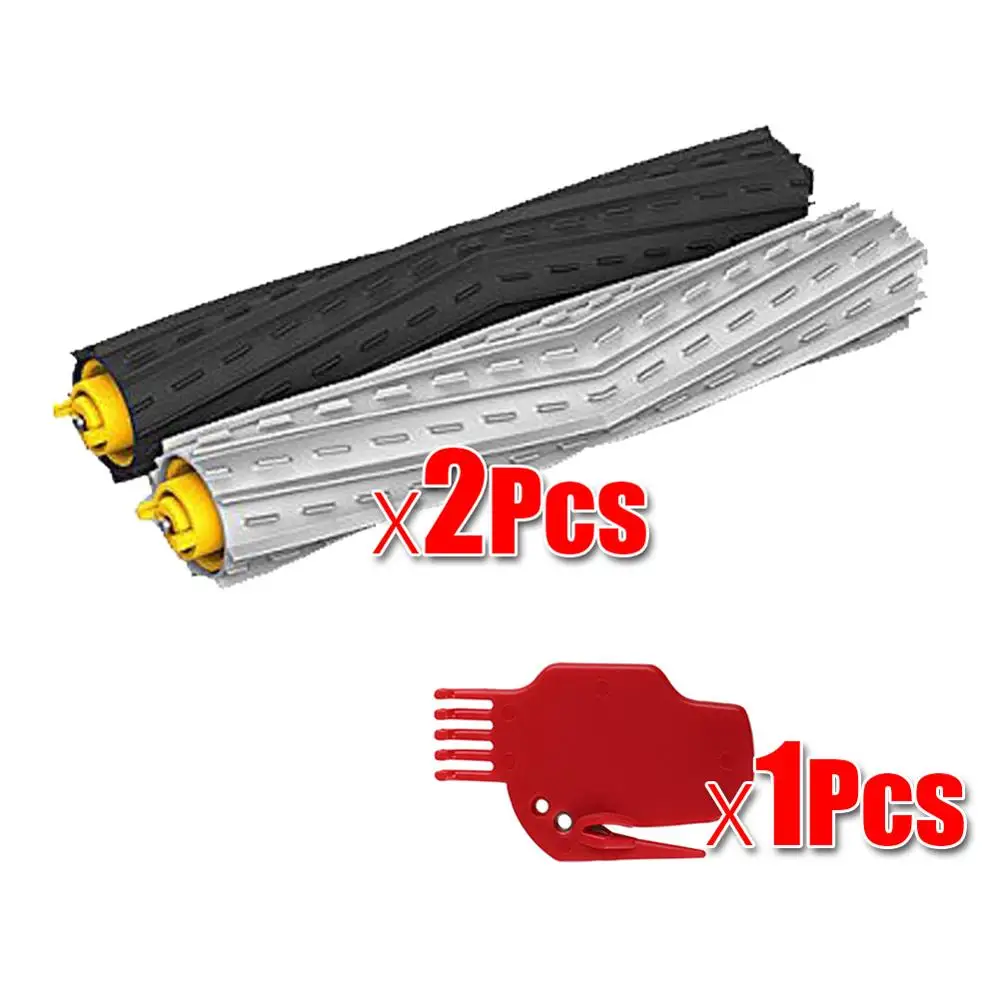 3Pcs 3 компл. Кисточки+ 1 шт. Пластик Bump Газа комплект для IROBOT Roomba 800 серии 900 870 880 980 Пылесосы для автомобиля робот Запчасти без Фильтр HEPA - Цвет: 3Pcs