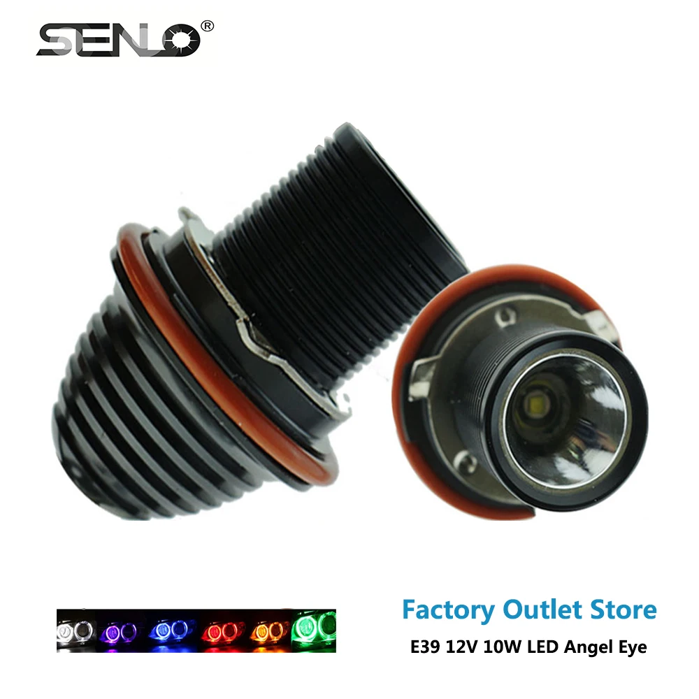 Senlo угол глаз светодиодные фары белый 6000 К 10 Вт для BMW E60 E61 E63 E64 E70 X5 E71 X6 E82 E87 E89 Z4 E92 M3