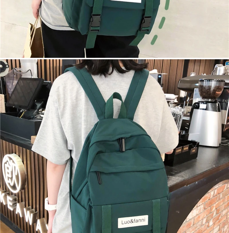 DCIMOR New waterproof nylon Women Backpack Large capacity Schoolbags for Teenage girls Travel Backpack Fashion Book Bag Mochila