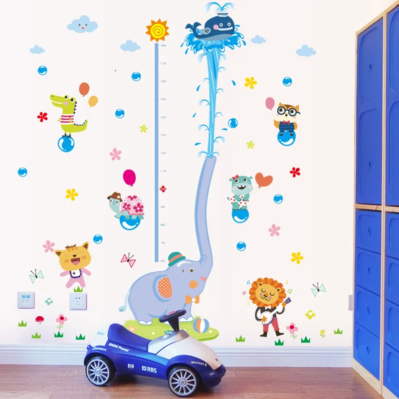 Наклейки на стену с распылителем воды в виде слона|height sticker|wall stickerstickers stickers |
