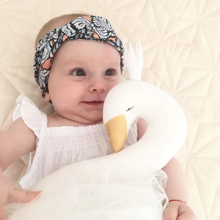 30 см Новинка Мягкая розовая кружевная Корона Лебедь плюшевая игрушка подушка и