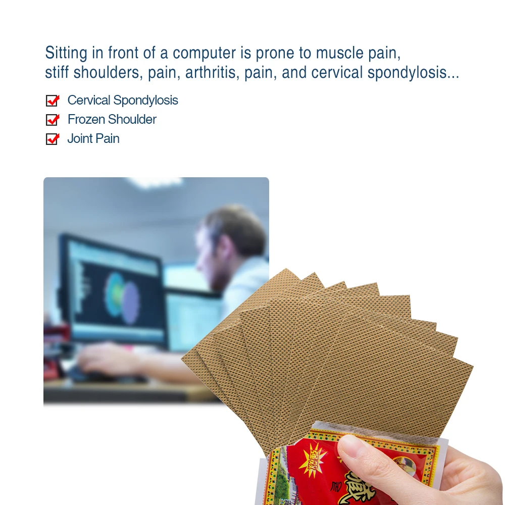 

24Pcs Chinese Herbal Pain Relief Patch Medical Plaster Body Muscle Arthritis Joint Knee Neck Shoulder Health Care Plaster