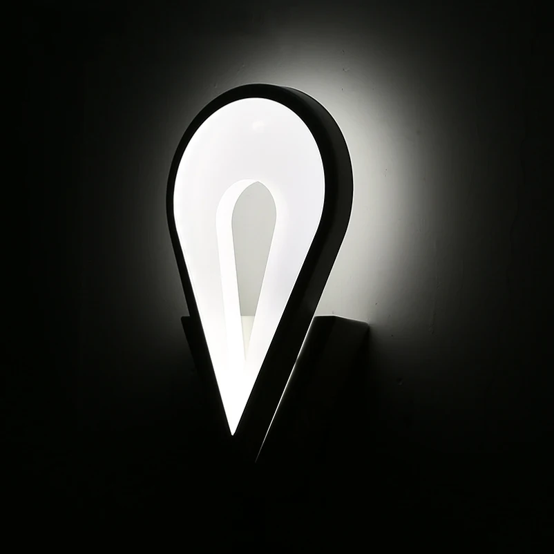 Креативная мода 6 Вт Светодиодные Бра с листьями акриловая прикроватная тумбочка