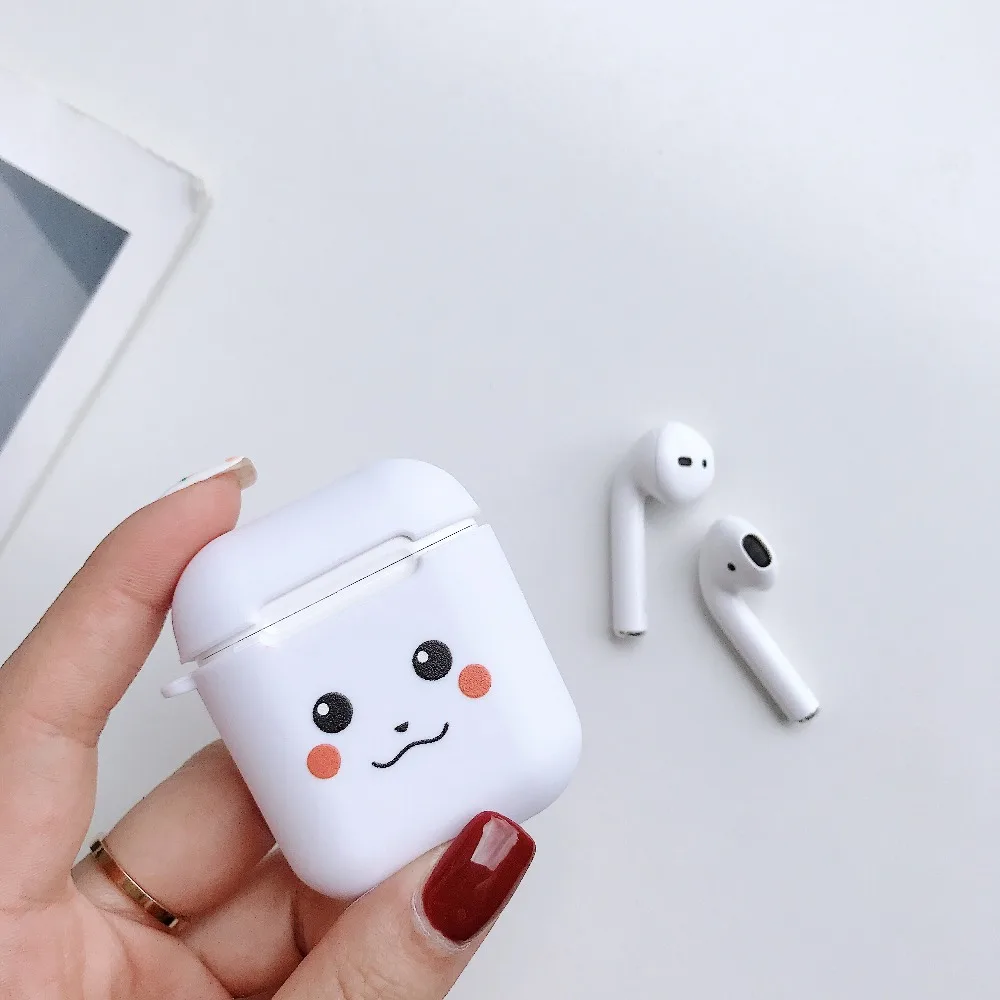 Милый силиконовый беспроводной чехол для наушников с когтями из мультфильмов для AirPods 1 2 funda фруктовый арбуз авокадо