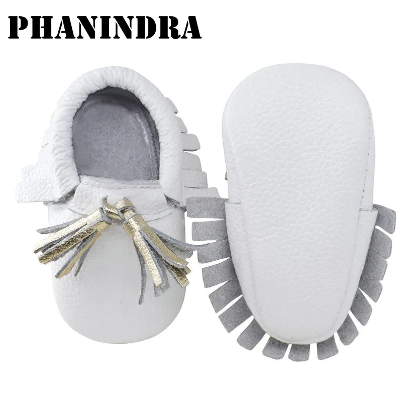 2021 белые с золотыми кисточками Newbor детская обувь модные кожаные туфли мягкой