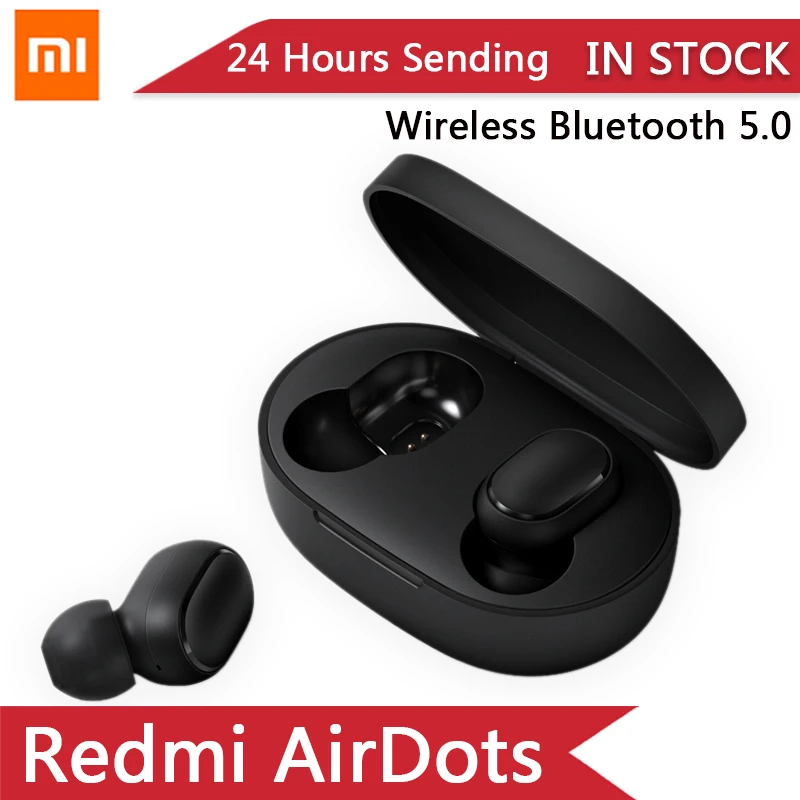 2019 новый оригинальный Xiaomi Redmi Airdots TWS True беспроводной bluetooth 5 0 наушники hongmi