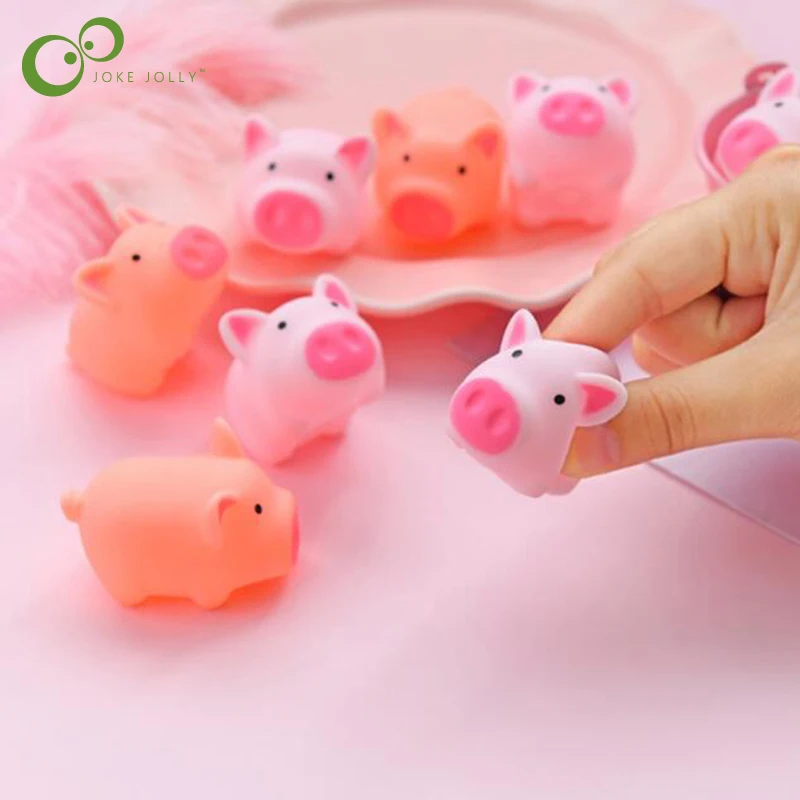 5 шт. сжимаемая свинья мочи кавайная животная медленно поднимающаяся игрушка