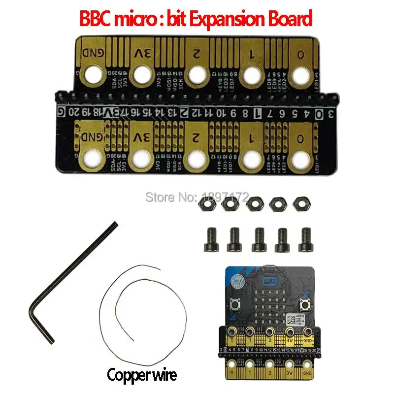 BBC micro:bit GPIO Плата расширения (A) с винтами и инструментом вы можете запустить micro: