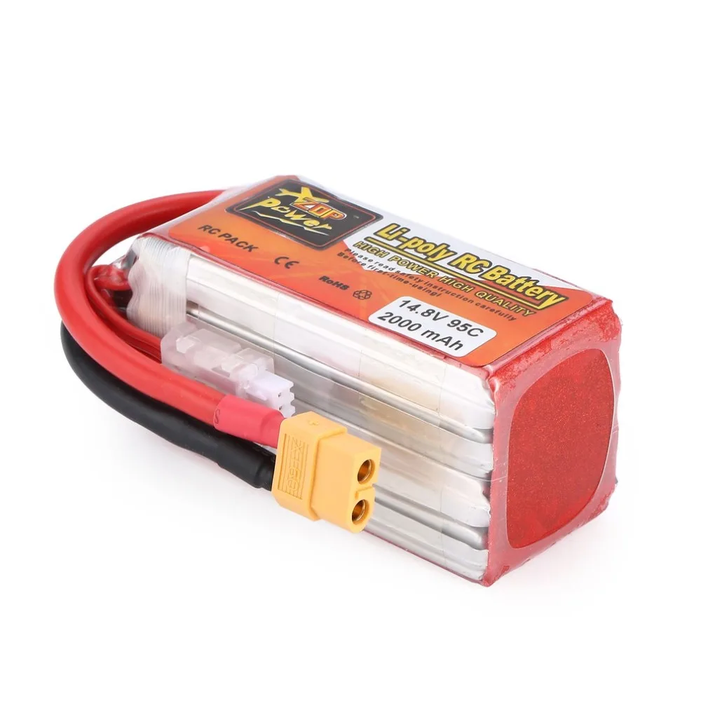 ZOP Power7.4/14 8 V 1500/2000 мА/ч 100/95C 2/4S 1 P Lipo Батарея XT60 штекер Перезаряжаемые для