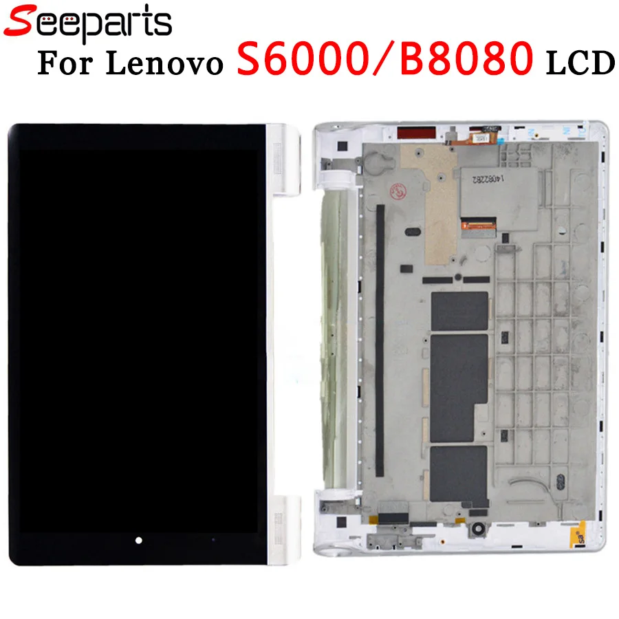 

Оригинальный планшет 10,1 Lenovo YOGA B8080 B8000 10/B8080 S6000 + ЖК-дисплей + сенсорный экран дигитайзер сенсор полная сборка планшетный ПК