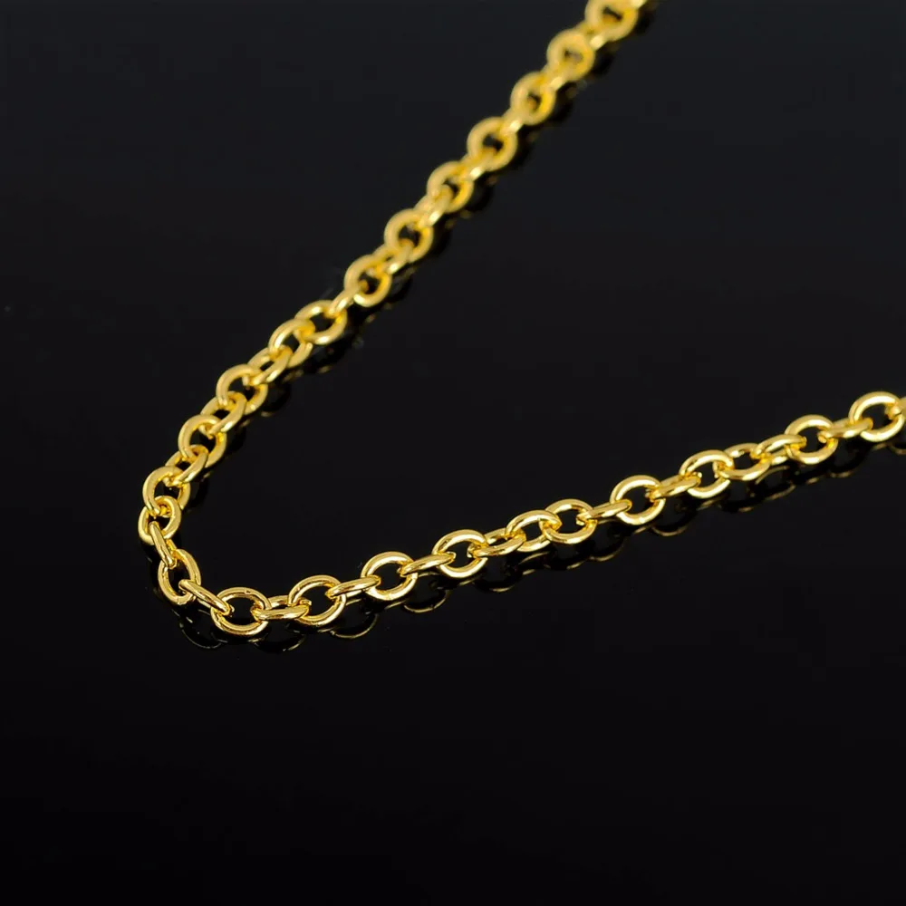 LIKGREAT Золотая Серебряная цветная звеньевая цепочка ожерелье для DIY ювелирных