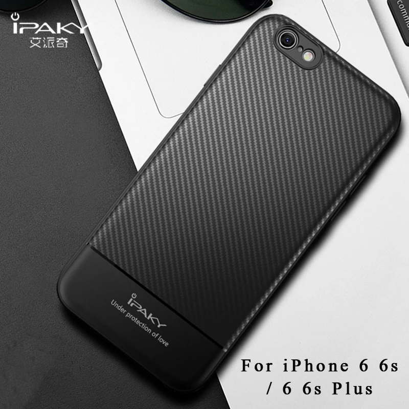 Для iphone 6 6s Чехол ipaky coque для iphone 6s plus чехол из углеродного волокна тонкий мягкий силиконовый чехол для iphone 6 s plus чехол s