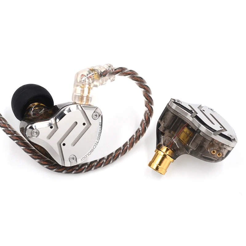 KZ ZS10 PRO 4BA + 1DD гибридный 5 блок мульти драйвер в ухо наушники динамический Hi Fi DJ