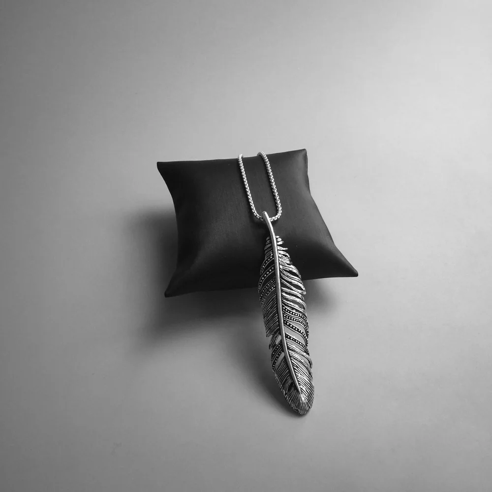 Женский кулон в стиле бохо винтажное ожерелье из стерлингового серебра 925 пробы с