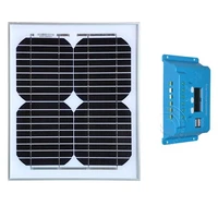 solar panel 12v 10w solar battery charger solar charge controller 12v24v 10a caravan motorhome solar phone charger led light
