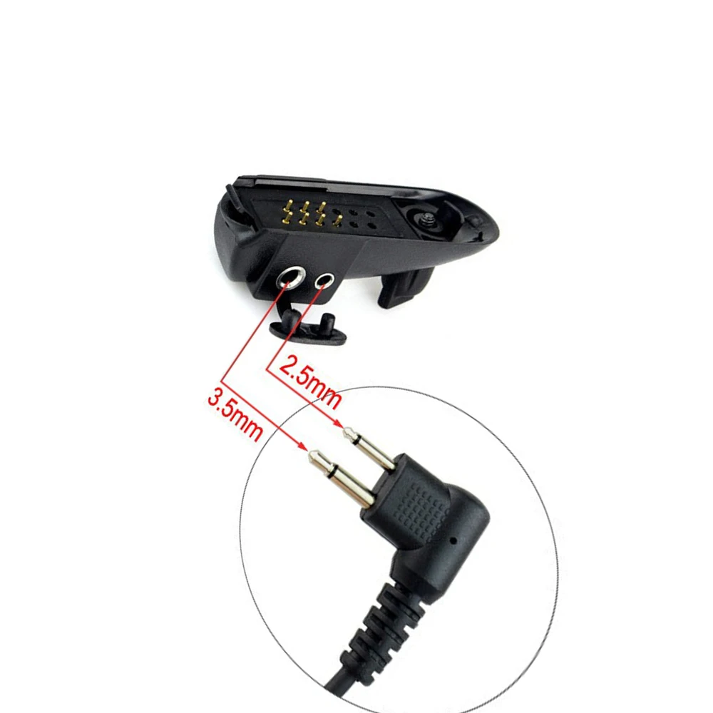 YIDATON 2 контактный разъем 3 5 мм/2 мм аудио адаптер для Motorola GP328 GP340 PTX760 PRO5150 до GP300 GP88S