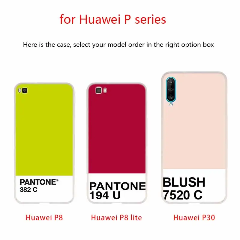 Чехол для телефона Caliente Pantone Huawei P40 P9 P10 P20 P30 Lite Cases Pro P Smart 2019 мягкий чехол |