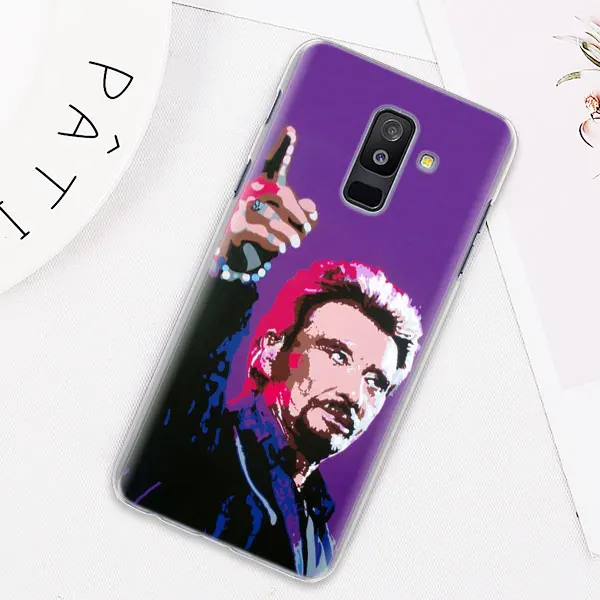 Джонни Холлидей чехол для samsung Galaxy J4 J6 плюс J3 J5 J6 J7 J8 C2 Core J5 J7 премьер Футляр для телефона - Цвет: 07