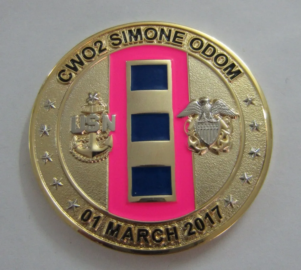 

Custom Plating Bicolor Gold Coins High Quality Military Challenge Coin