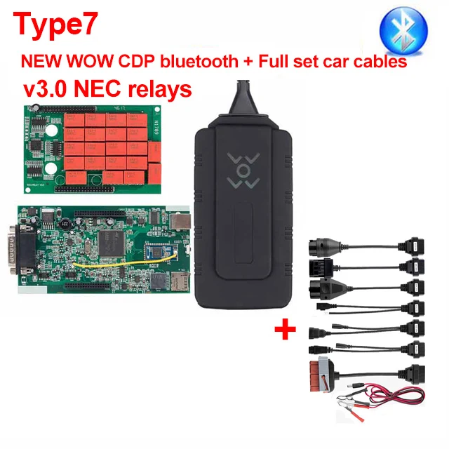 Цвет: желтый CDP TCS V3.0 реле NEC V5.008 R2 Bluetooth Автомобильный грузовик OBDII сканер,00 keygen obd2 multidiag pro OBD 2 диагностический инструмент - Цвет: Цвет: желтый